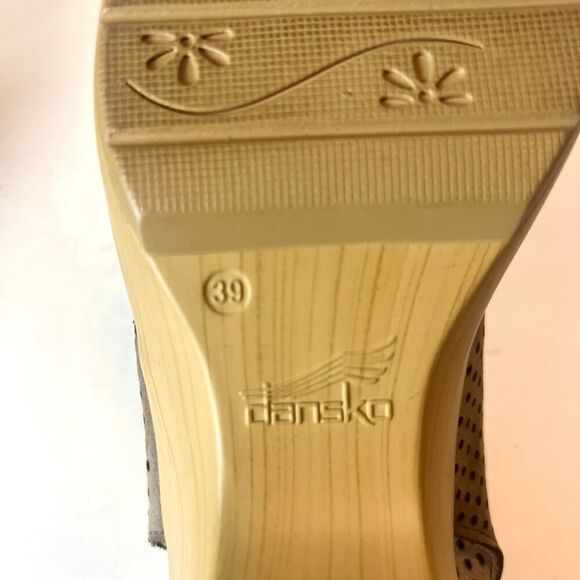 Dansko Perforated Sandals in Taupe and Beige - Picture 8 of 8